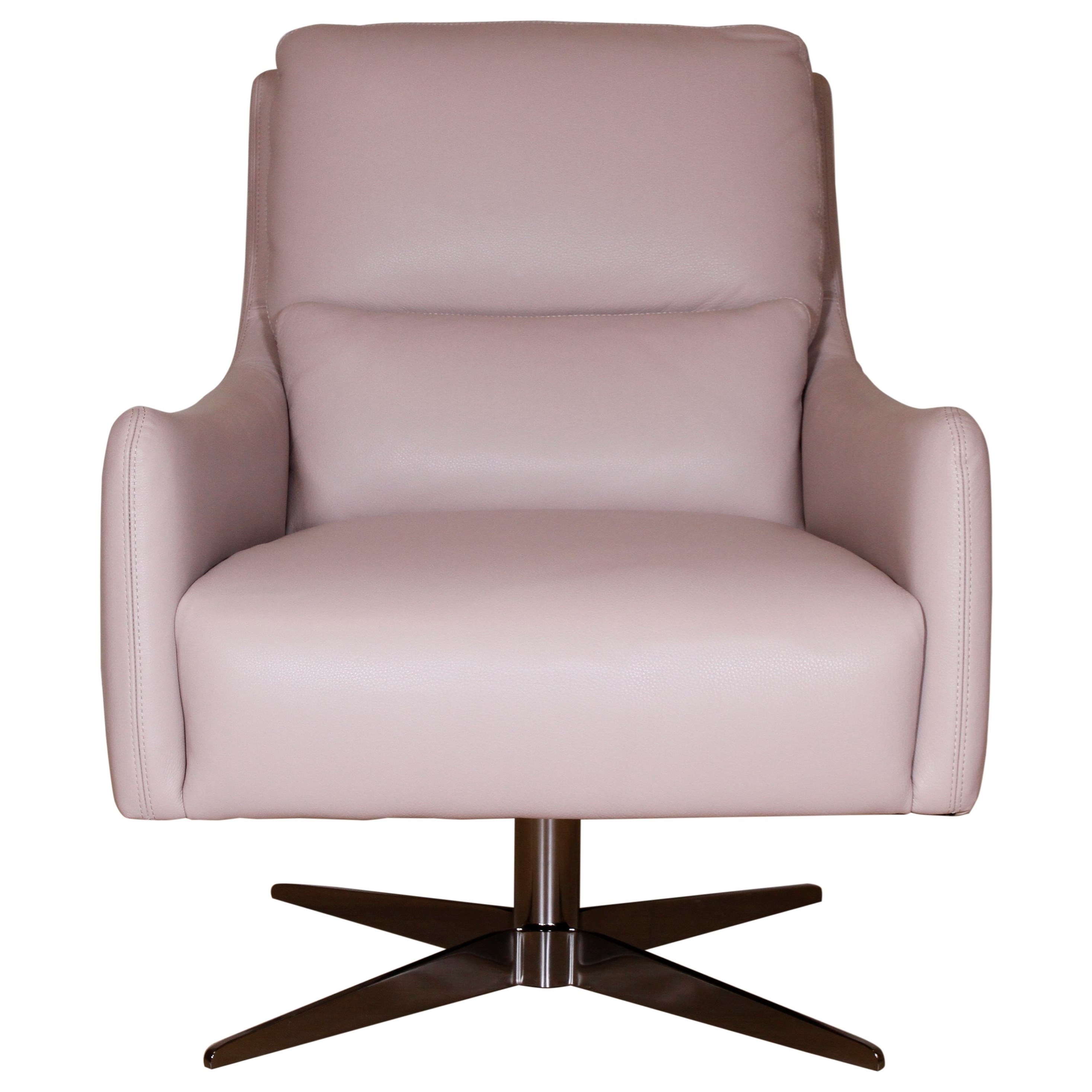 Natuzzi Editions 100 Italian Leather A835 066 Contemporary Barrel